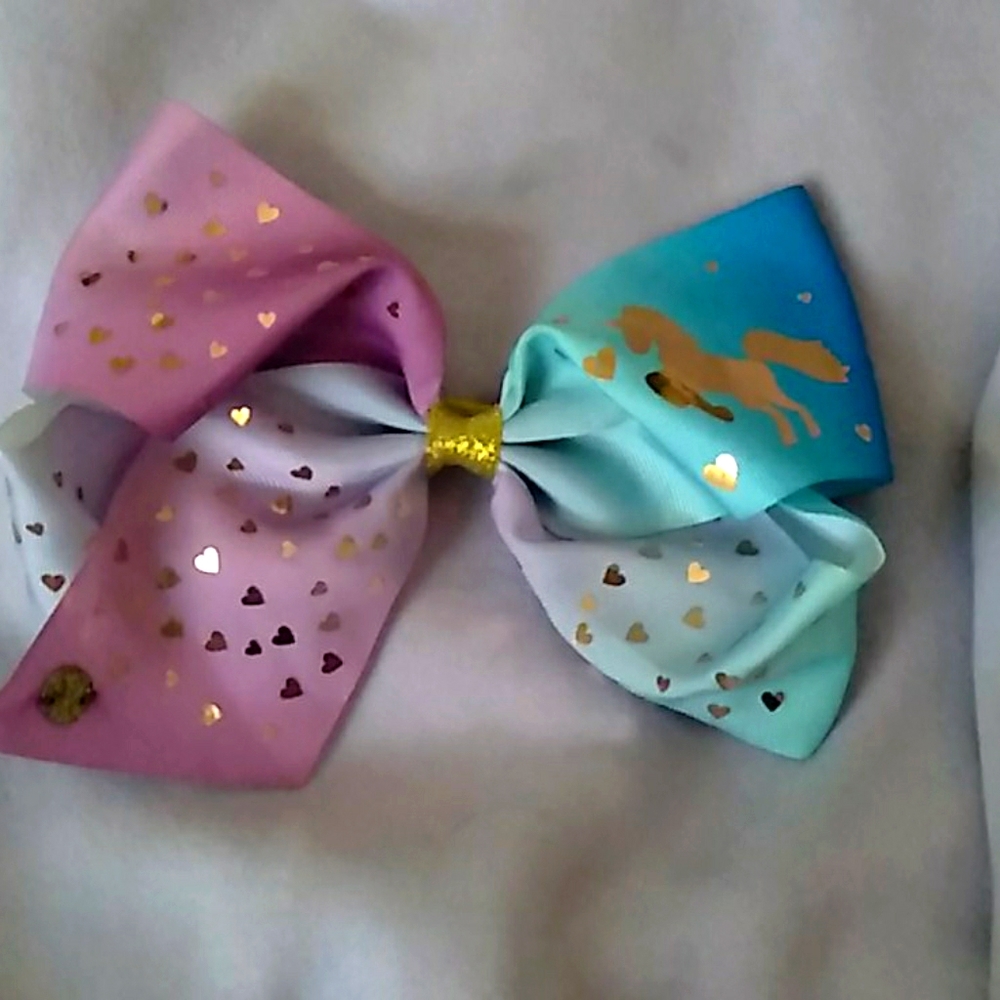 Purple Sunset unicorn bow